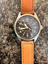 Timex Field Post Solar Leather Mens Watch 36mm TW2V00200 picture