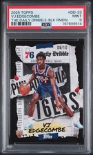 2025-26 Topps the Daily Dribble BLK RNBW VJ Edgecombe #DD-33 Pop 1 09/10 Ghost picture