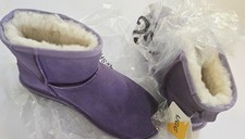  Ugg Shepard Australia Boots 9 9.5 Sheepskin Shearling  Purple Water Resistant  picture