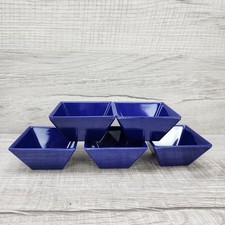 Thunder Group PS5003CB Small Blue Square Melamine Bowls Set of 5 picture