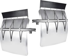 24x29 Stainless Steel Semi Truck Quarter Fenders Set Freightliner Peterbilt picture