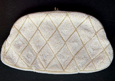 VTG Rare 1940’s Glass Beaded Frame Clutch,Walborg of Belgium formal, evening  picture