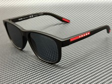 PRADA LINEA ROSSA PS 06YS DG002G Black Grey Polarized Men's 56 mm Sunglasses picture