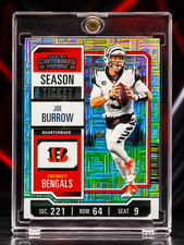 Joe Burrow RARE MOJO REFRACTOR INVESTMENT CARD SSP PANINI BENGALS MVP MINT picture