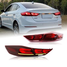 4PCS Red LED Tail Lights Kit For Hyundai Elantra 2017 2018 Sequential Rear Light picture