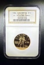 1984-S PROOF Gold $10 PF 70 Ultra Cameo picture