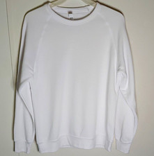 Alternative Apparel Eco-fleece Unisex White Crew Sweater picture