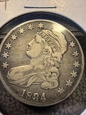 1834 CApped Bust HAlf Dollar picture