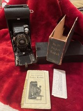 Vintage Kodak No. 1A Pocket Folding Film Camera W/Stylus, Kodar f:7.9 131mm lens picture