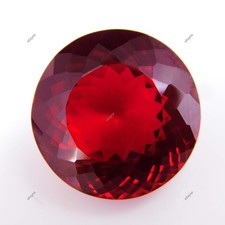 50.65 Ct Round Cut Red Almandine Garnet Certified Loose Gemstone picture