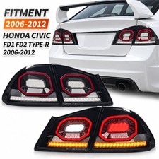 Pair LED Tail Lights for Honda Civic 8th Gen FD Series FD2 TypeR Mugen 2006-2012 picture