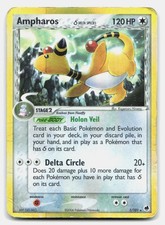 Ampharos 1/101 Holo Rare Dragon Frontiers Pokemon HP picture