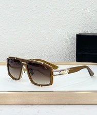 CAZAL MOD8046 Sunglasses Transparent Olive Brown Gradient Lens Gold 61-16-140 picture