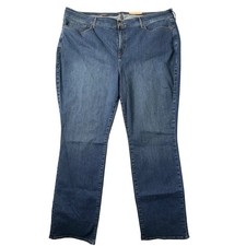 NYDJ Plus Size Marilyn Straight Jeans Size 24W Blue Lift Tuck Stretch Denim NEW picture
