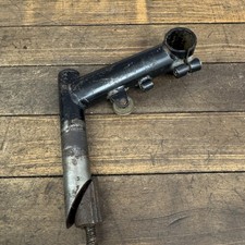 Vintage Quill Pulley Stem 25.4 Clamp Black Steel 1989 Ritchey 80s MTB 22.2 1