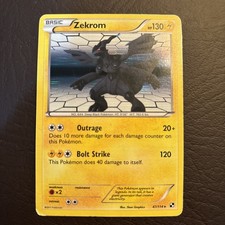 2011 Pokémon Black & White Zekrom 47/114 Holo Rare Vintage Card - MP🔥🔥🔥  picture