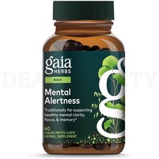 Gaia Herbs Mental Alertness Brain Support Supplement 60 Vegan Capsules picture