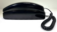 Vtg AT&T Trimline 210 Touch Tone Push Button Corded Wall Desk Phone • Black picture