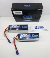 2PCS Zeee 22.2V 6S LiPo Battery 100C 6000mAh EC5 for RC Heli Quad Airplane Car picture
