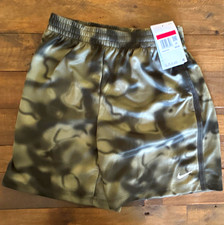 Nike Dri-FIT Breathable Boys Training Shorts L Standard Fit Green Camo DX5533 picture