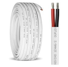 100FT 12 AWG 12/2 Tinned Marine Wire Cable Red Black UL1426 Boat RV Solar picture