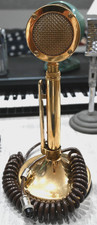 Astatic D-104 Golden Eagle Vintage Desk Microphone with Stand, 4 Pin picture