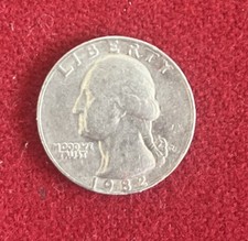 1982-P Washington Quarter 25C Doubled Die Variety Business Strike KM#164 picture