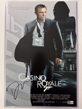 Rare Casino Royal Movie Poster Signed Daniel Craig Beckett Certified Authentic picture