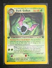 Dark Golbat 7/82 Team Rocket Holo Rare 1st Edition English Pokemon TCG picture