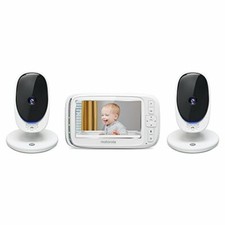 Motorola Comfort50-2 Video Baby Monitor 5 LCD 2 Cameras, White picture