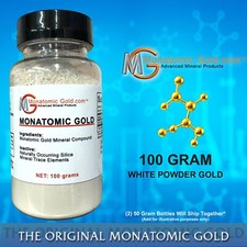 MONATOMIC GOLD *ORMUS* WHITE POWDER GOLD* 100 gram MONOATOMIC GOLD Andara M-5 picture