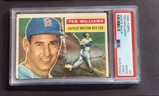 1956 Topps Baseball Ted Williams  PSA 2 MC  White Back Boston Red Sox HOF picture