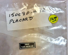 150080-4012 Mooney Aircraft Placard, 