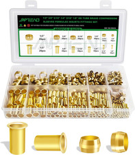 460pcs Brass Compression Sleeves Ferrules Inserts Fittings Kit picture