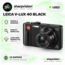 Leica V-Lux 40 Black 14MP 20x Zoom 24-480mm 1080p Compact Camera Excellent picture