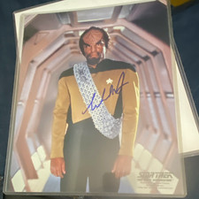 Michael Dorn Signed 8x10 Photo Worf Star Trek TNG Authenticated Auto COA Sticker picture