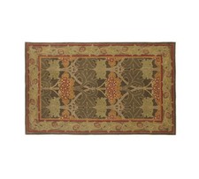 8X10 Rug | Pottery Barn Cecil Green Hand made wool area Rug | William Morris Rug picture