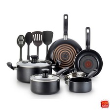 T-Fal Simply Cook Nonstick Cookware Set with Tempered Glass Lids picture
