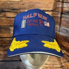 Vintage Halfway Co-Op Gin Texas Trucker Hat OTTO Cap Scrambled Eggs Blue 29-436 picture