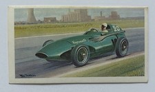 Mobil Story of Grand Prix Motor Racing #31 Stirling Moss Vanwall 1957 Card CC31 picture