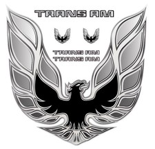 Firebird Trans AM Vintage Retro American Muscle Car Vinyl Sticker Decal Hood picture
