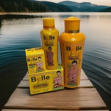 4pcs Belle Vie Curcuma Extracts Body Lotion,  Serum & Face Cream. Soap. picture
