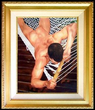 Hand Painted Oil Painting art young male Nude On Canvas Wall Art Decor 20