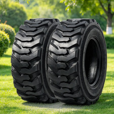 2X 10-16.5 Skid Steer Tires 10x16.5 SKS Tire 10PR Heavy Duty Loader Bobcat Tyre picture