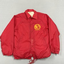 Vintage Florida State Seminoles Jacket Mens M Red NCAA Football Coach USA picture