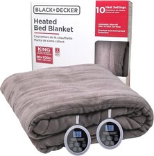 BLACK+DECKER Heated King Blanket, 90