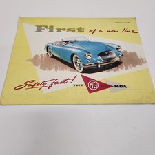 1955 MG MGA 1500 Roadster Original Vintage Sales Brochure First of a New Line picture