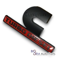 New OEM 19-26 RAM Cummins Turbo Diesel Front Fender Nameplate Emblem 68358494AA picture