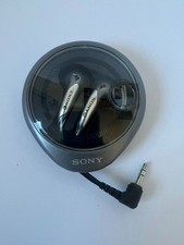 Vintage Sony Fontopia MDR-E828LP Earbuds w/ Round Winding Travel Case Tested picture
