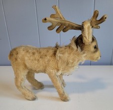 1950s Vintage German Steiff Renny Reindeer Mohair Glass Eyes 8.5